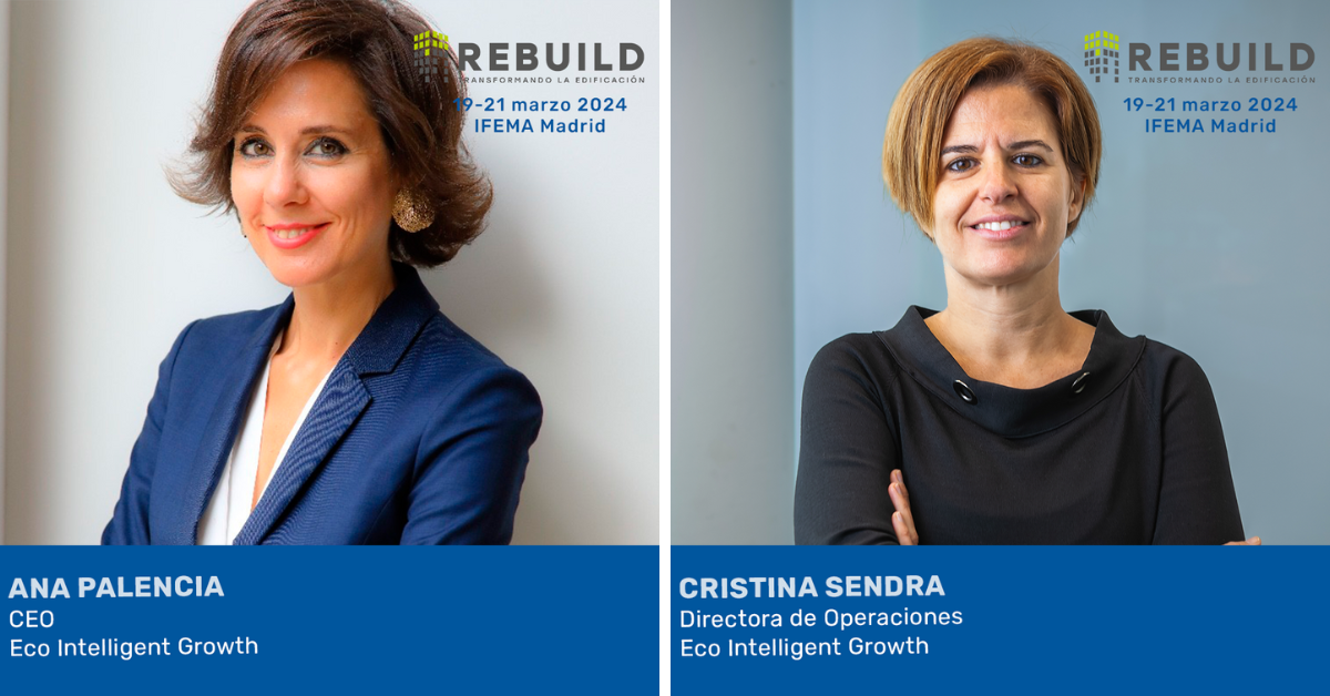 Grupo Construcía participa en Rebuild 2024 con dos ponentes expertas en economía circular y sostenibilidad