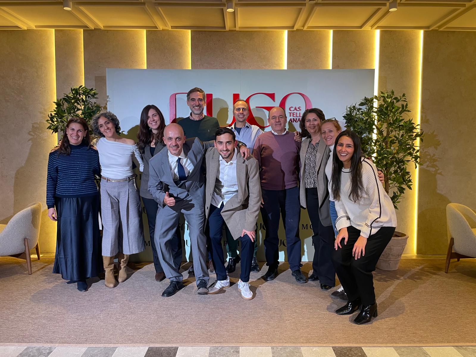 Equipo de Grupo Construcía en la inauguración de Nuga Castellana. Noviembre 2025.